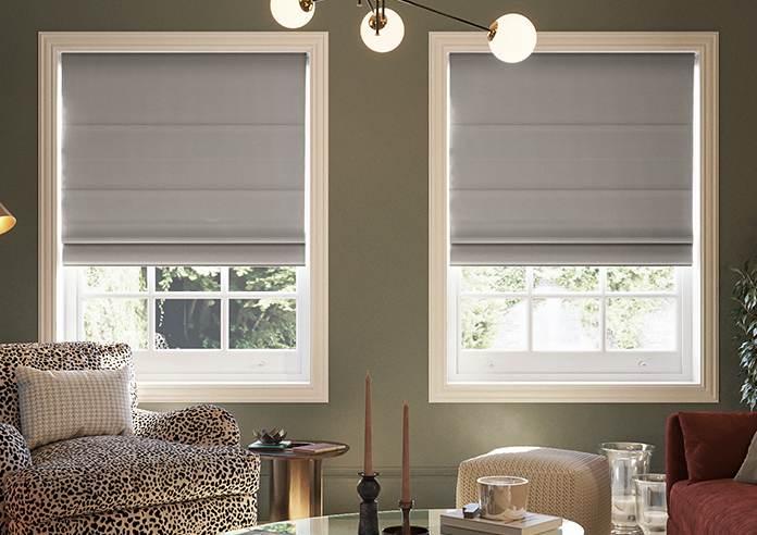 Kyoto Faux Silk, Brun - Roman Blind - Image 3